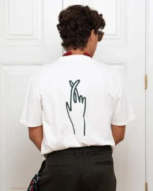 Fingers Crossed T-shirt Off-White