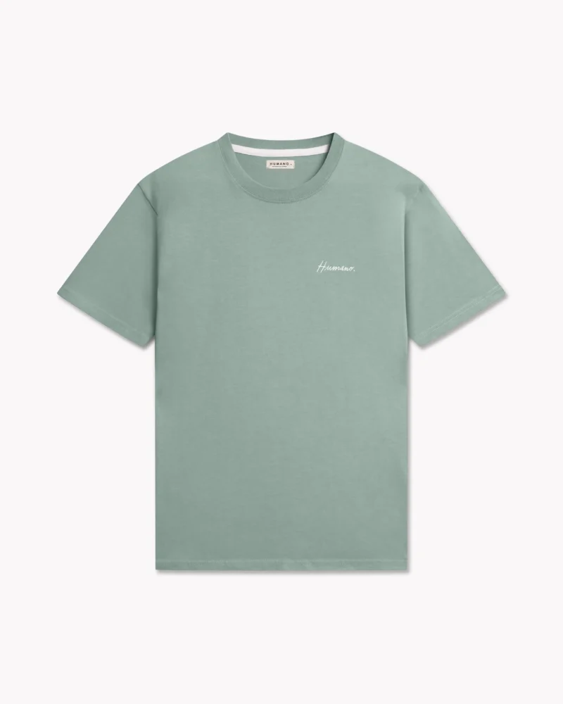 Humano T-shirt Pastel Green Front