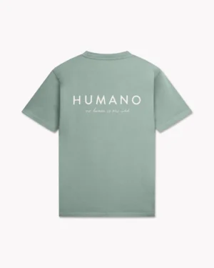 No Human Is One-Sided T-shirt Pastel Green